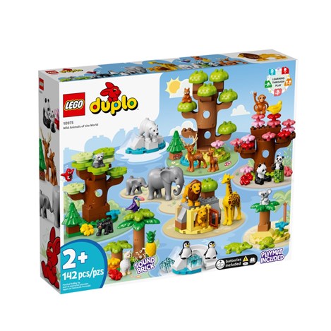 10975 Lego Duplo - Vah&scedil;i D&uuml;nya Hayvanlar&inodot;, 141 par&ccedil;a +2 ya&scedil;